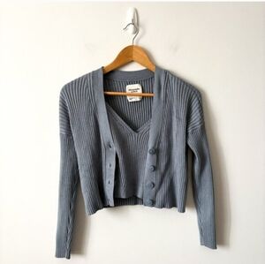 Abercrombie & Fitch  Ribbed Cardigan Sweater